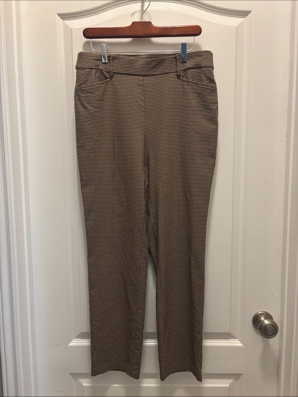 Rafaella Women’s Size 10 Brown Black Plaid Dress Pants NWOT